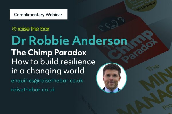 48797The Chimp Paradox, how to build resilience in a changing world.  Webinar led by Dr Robbie Anderson thumbnail